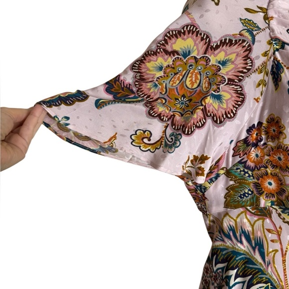 NWT Kachel x Anthropologie Flutter-Sleeve Floral Slip Dress Size 6 fairy girly - Picture 7 of 11